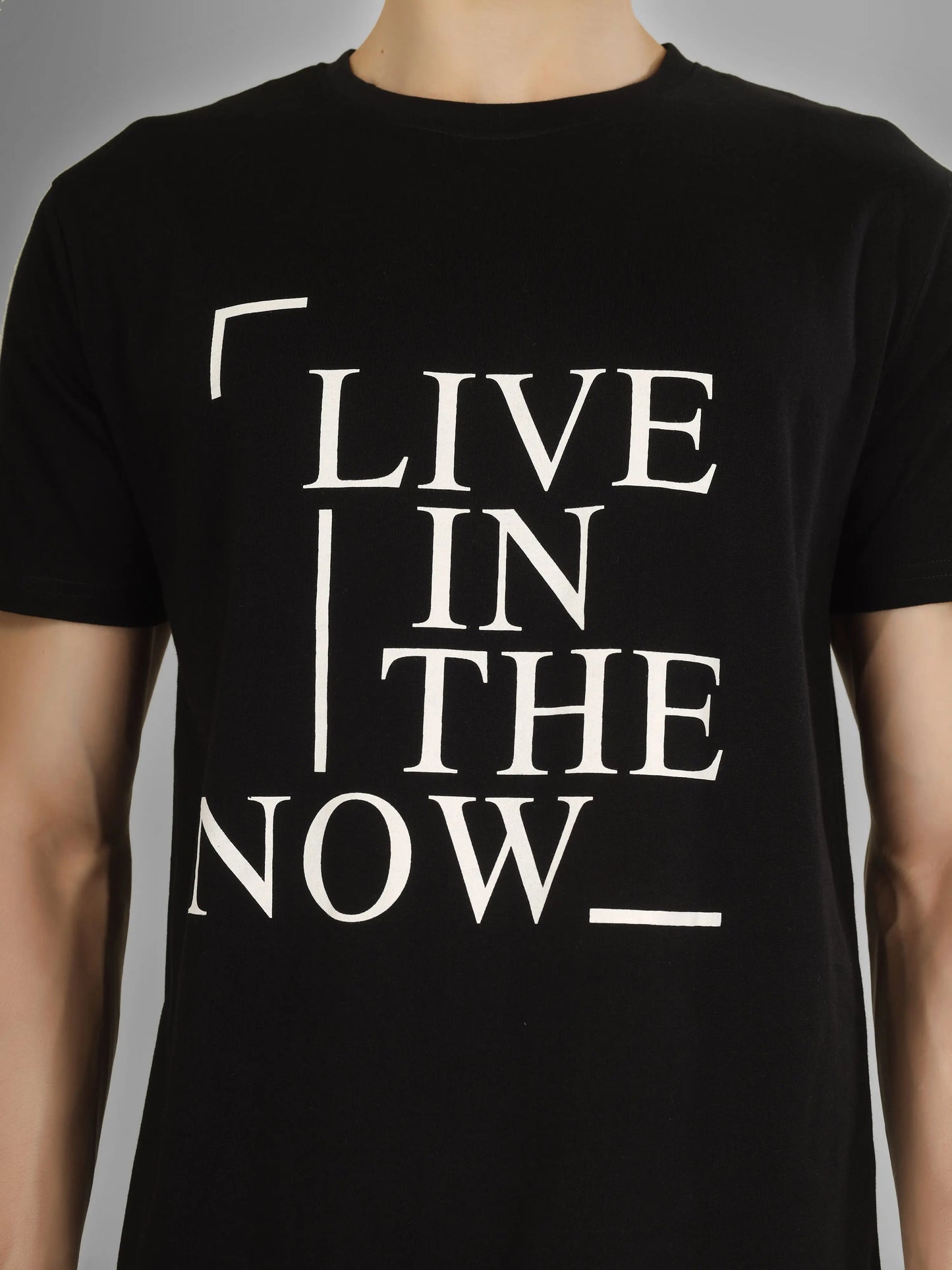 COMFY - RSBO Black Round Neck Printed T-shirt My Store