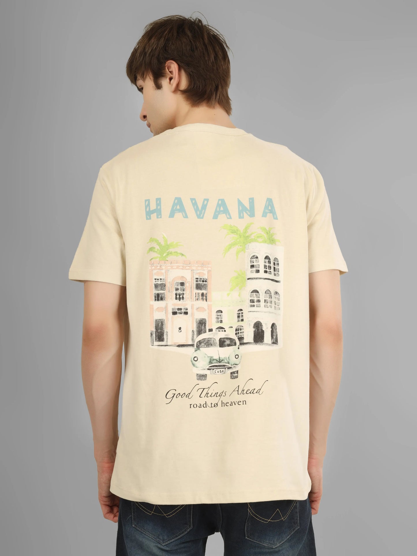 HIGHT RISE - RSBO Havana Round Neck Printed T-shirt My Store