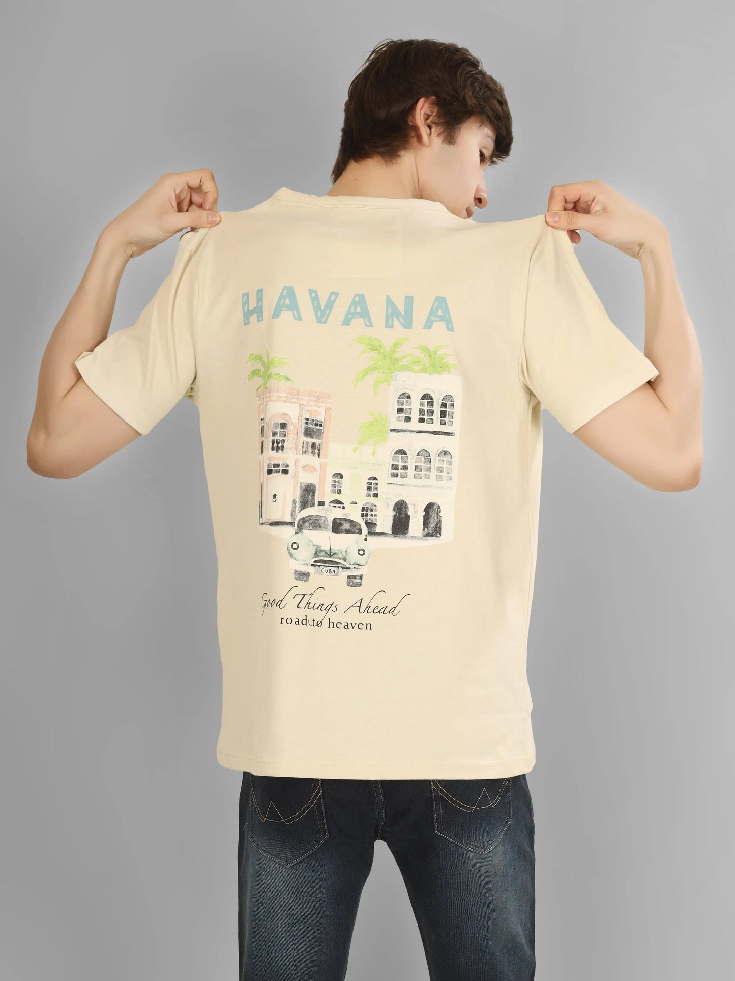 HIGHT RISE - RSBO Havana Round Neck Printed T-shirt My Store