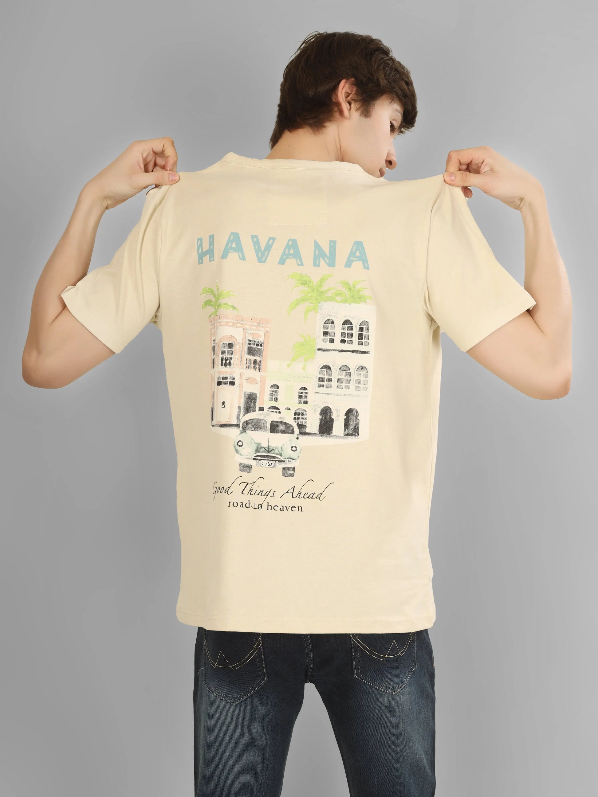 HIGHT RISE - RSBO Havana Round Neck Printed T-shirt My Store
