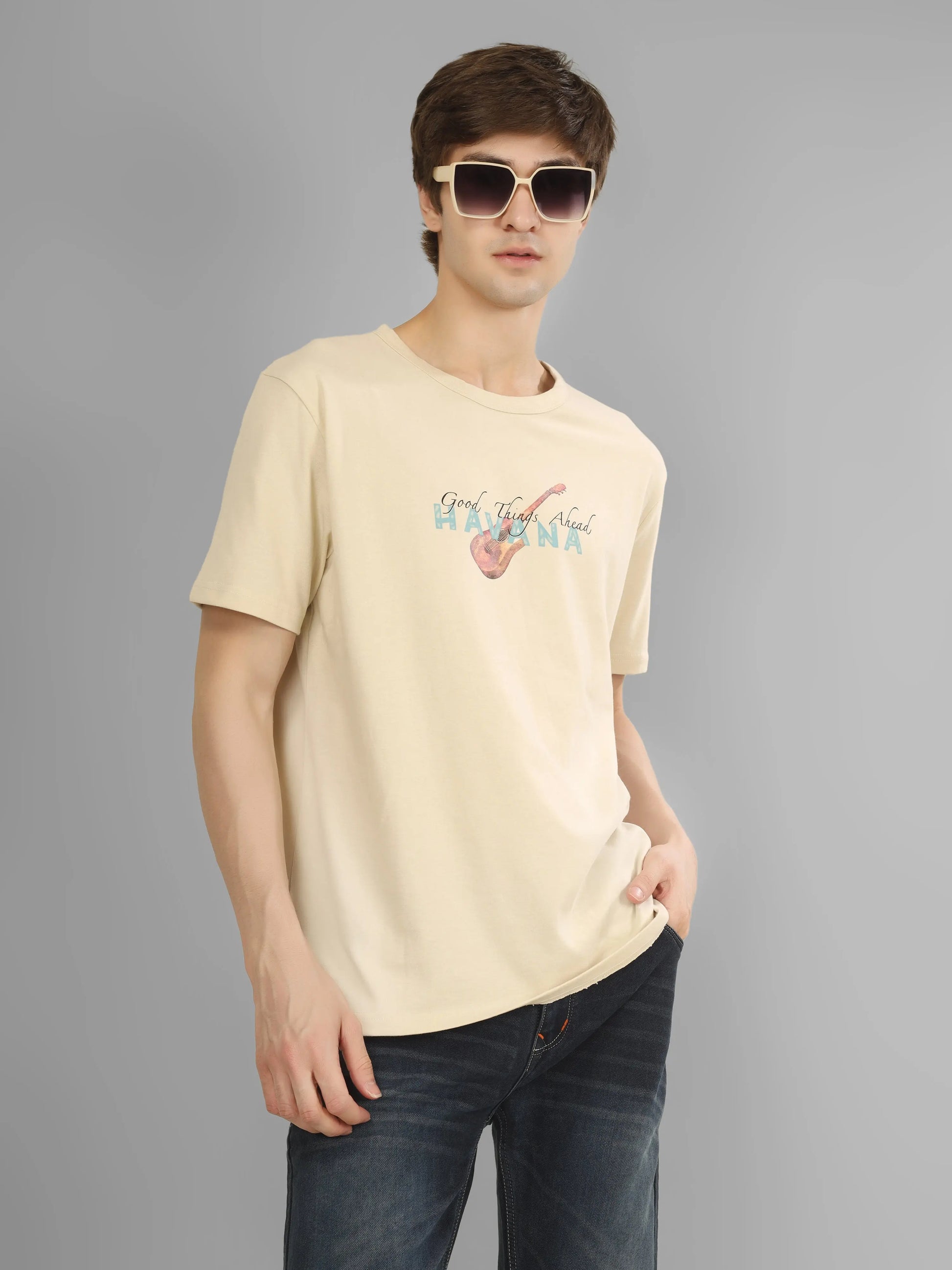 HIGHT RISE - RSBO Havana Round Neck Printed T-shirt My Store