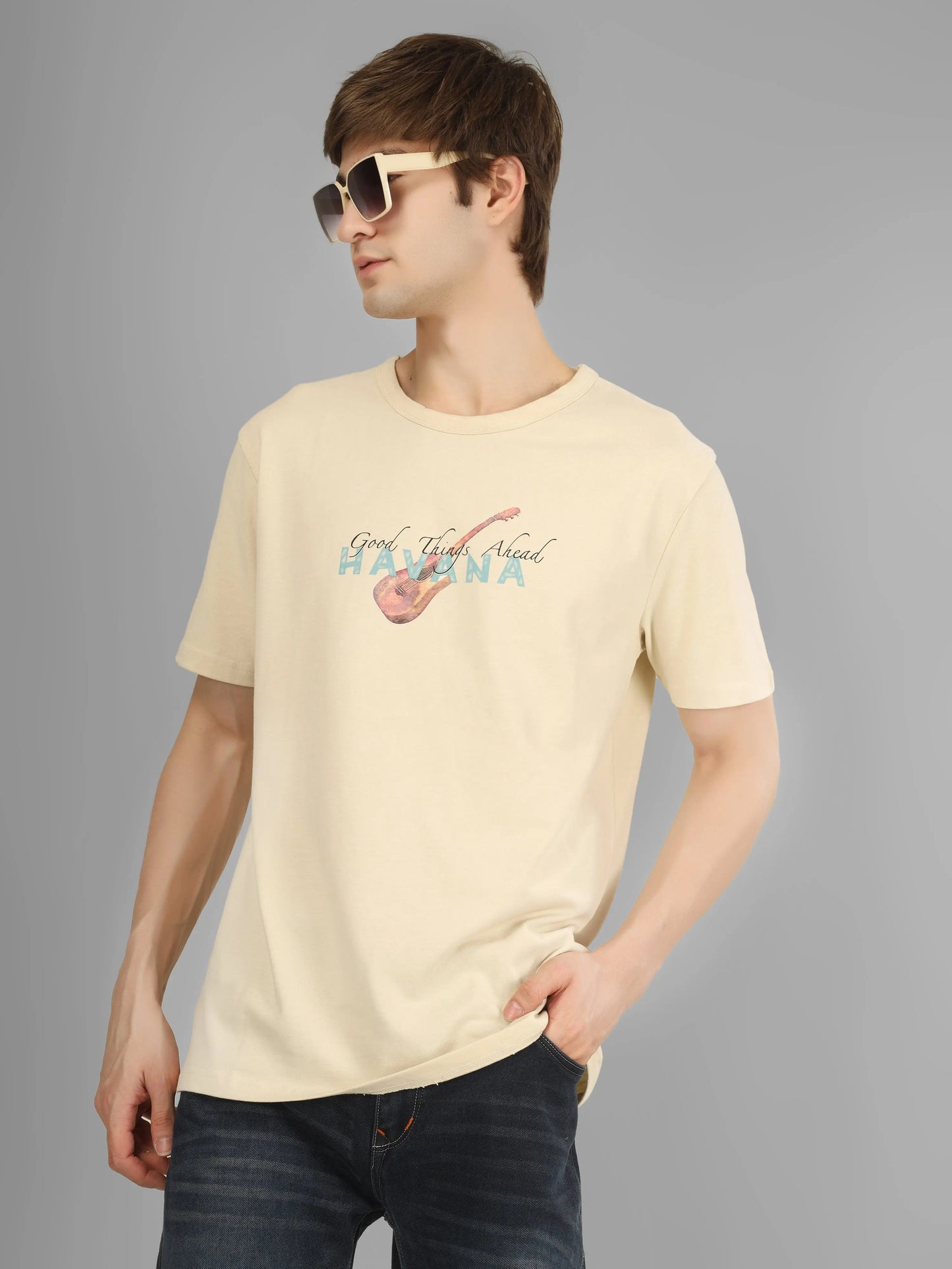 HIGHT RISE - RSBO Havana Round Neck Printed T-shirt My Store