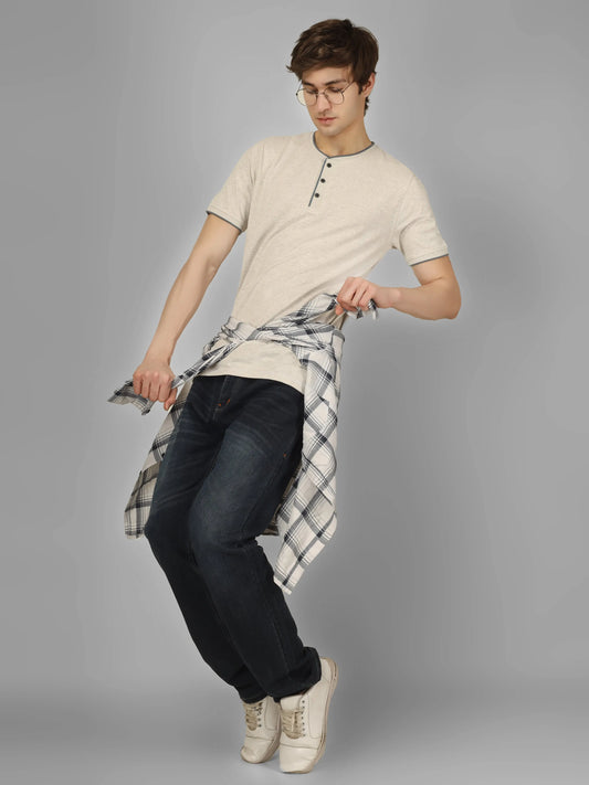 HIGH RISE - RSBO Henley Neck T-shirts My Store