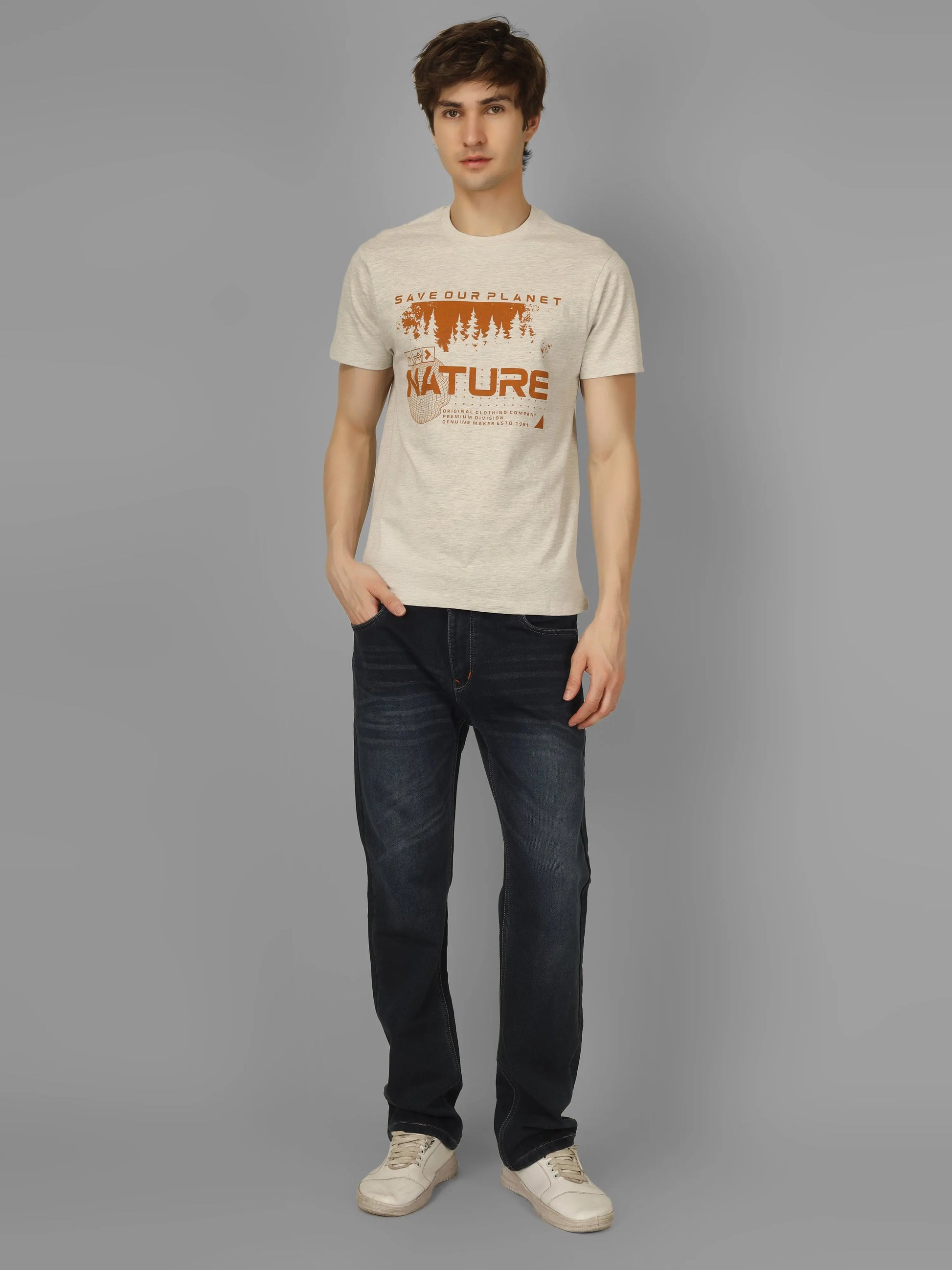 HIGH RISE - RSBO Nature Round Neck Printed T-shirt My Store