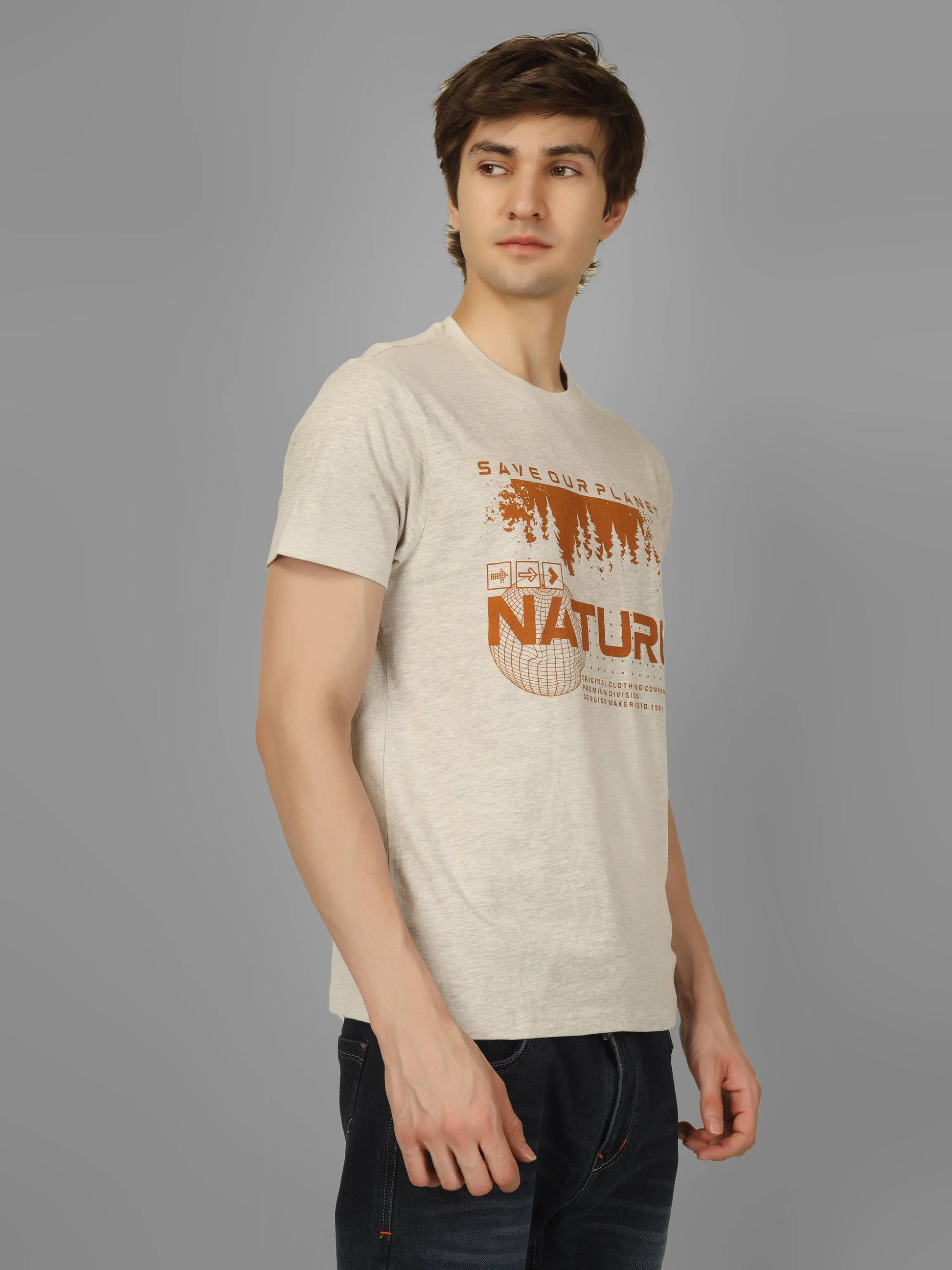 HIGH RISE - RSBO Nature Round Neck Printed T-shirt My Store