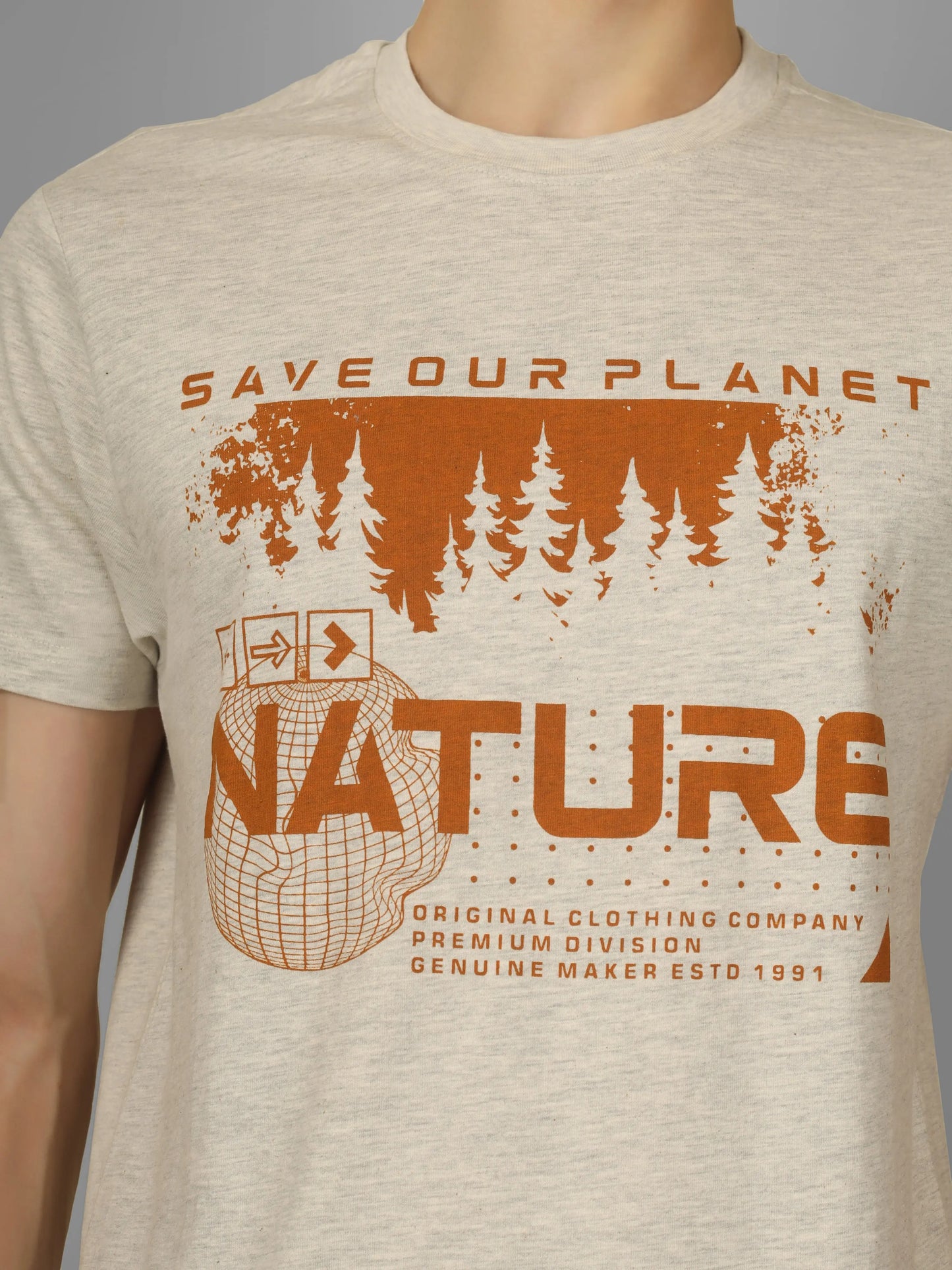 HIGH RISE - RSBO Nature Round Neck Printed T-shirt My Store