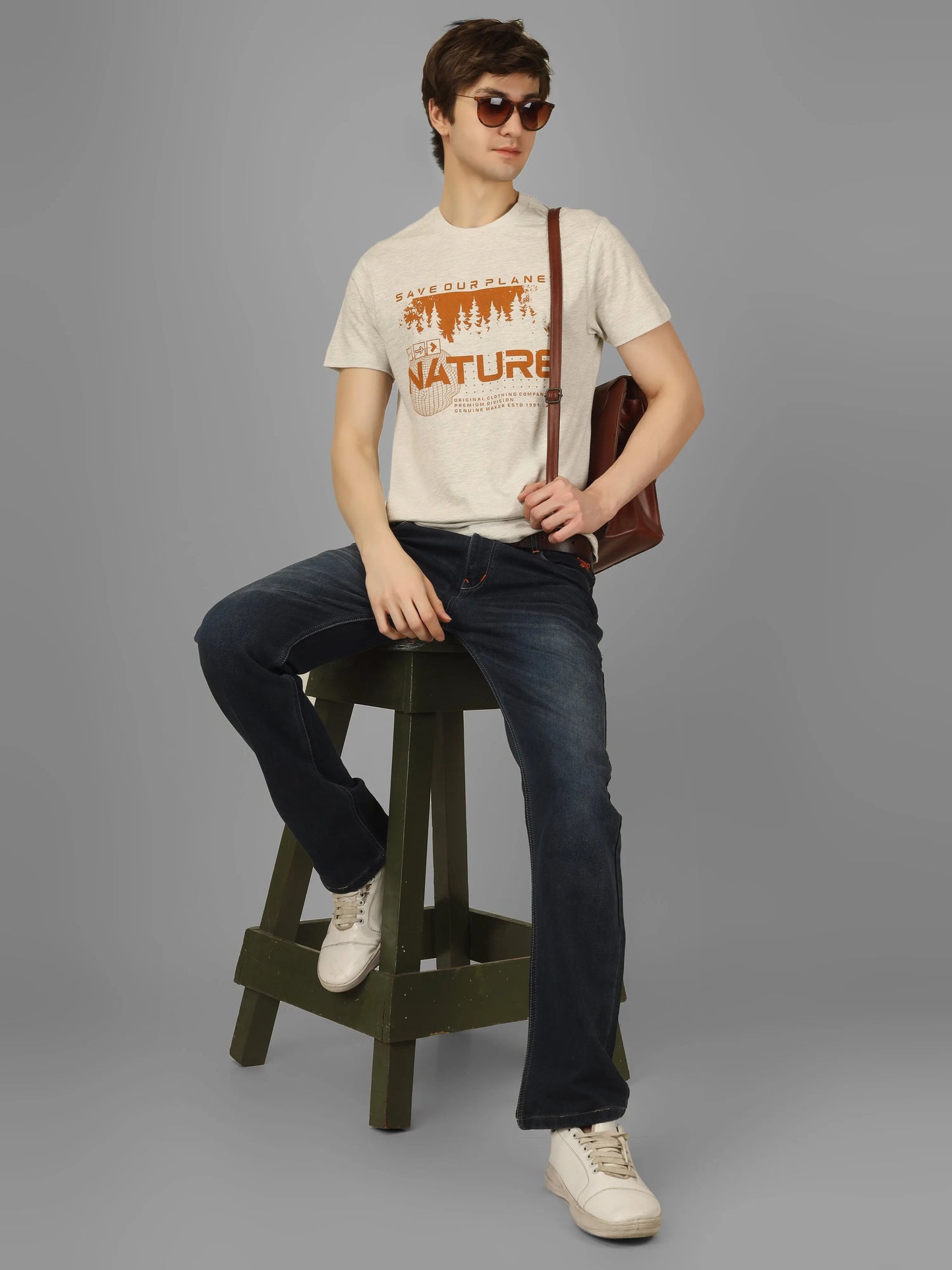 HIGH RISE - RSBO Nature Round Neck Printed T-shirt My Store