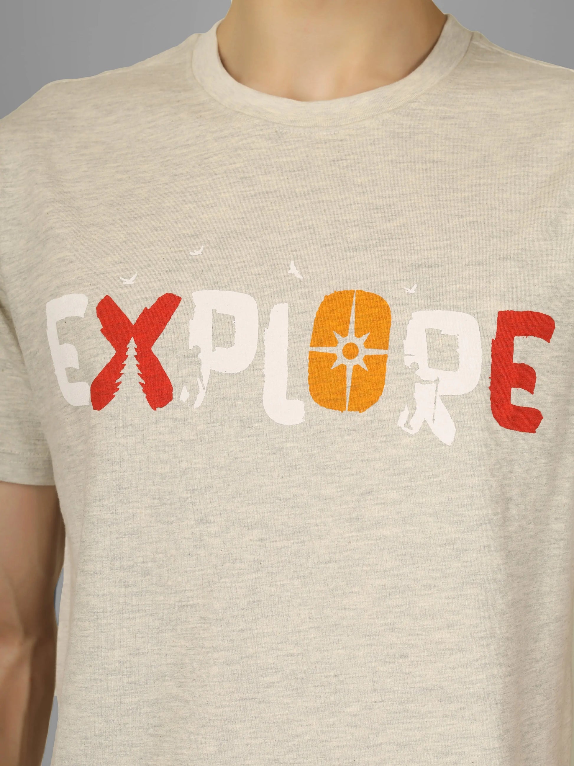 COMFY - Explore Round Neck Printed T-shirt My Store