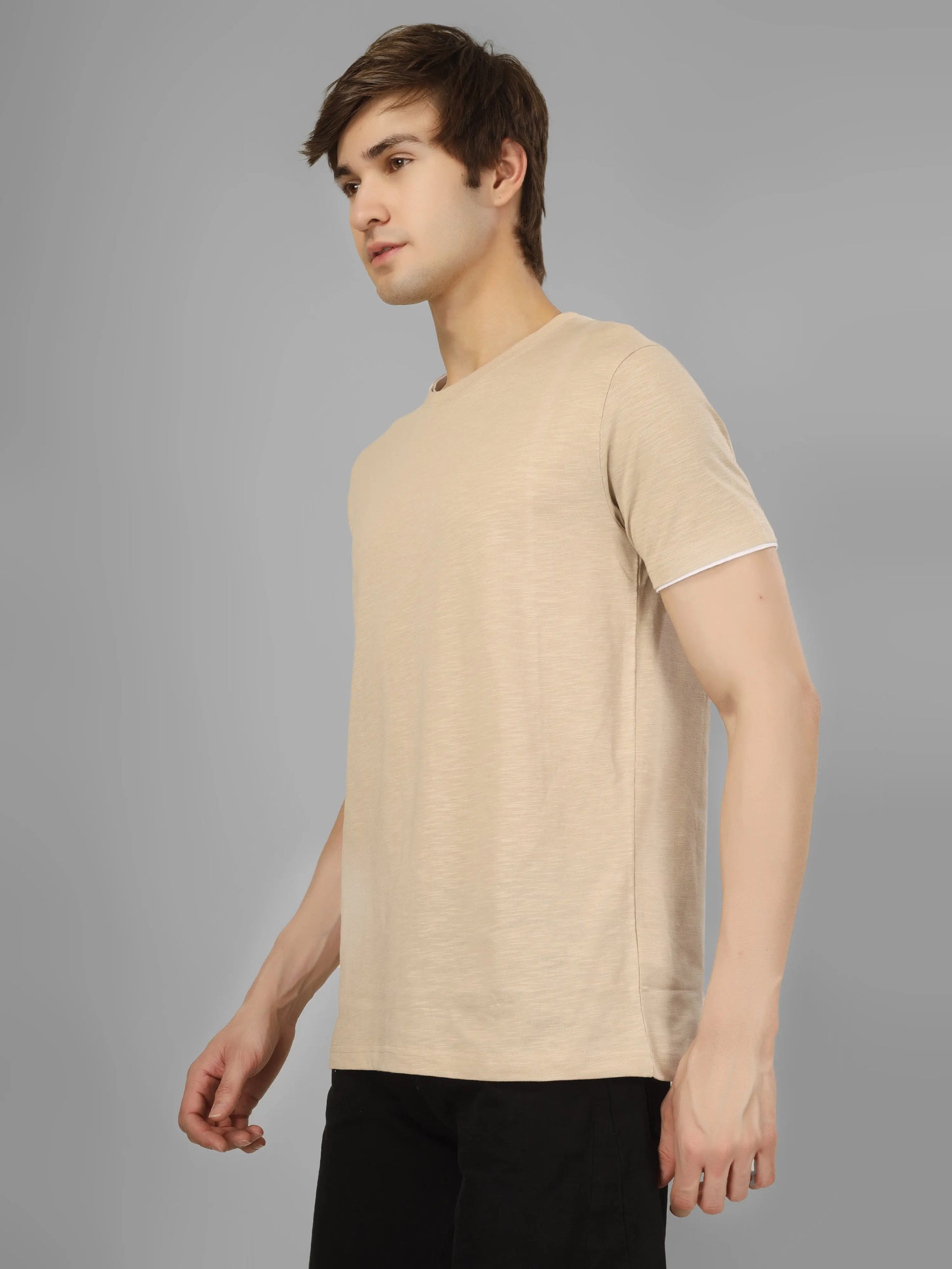 HIGH RISE - RSBO Earth-tone sand khaki tee My Store