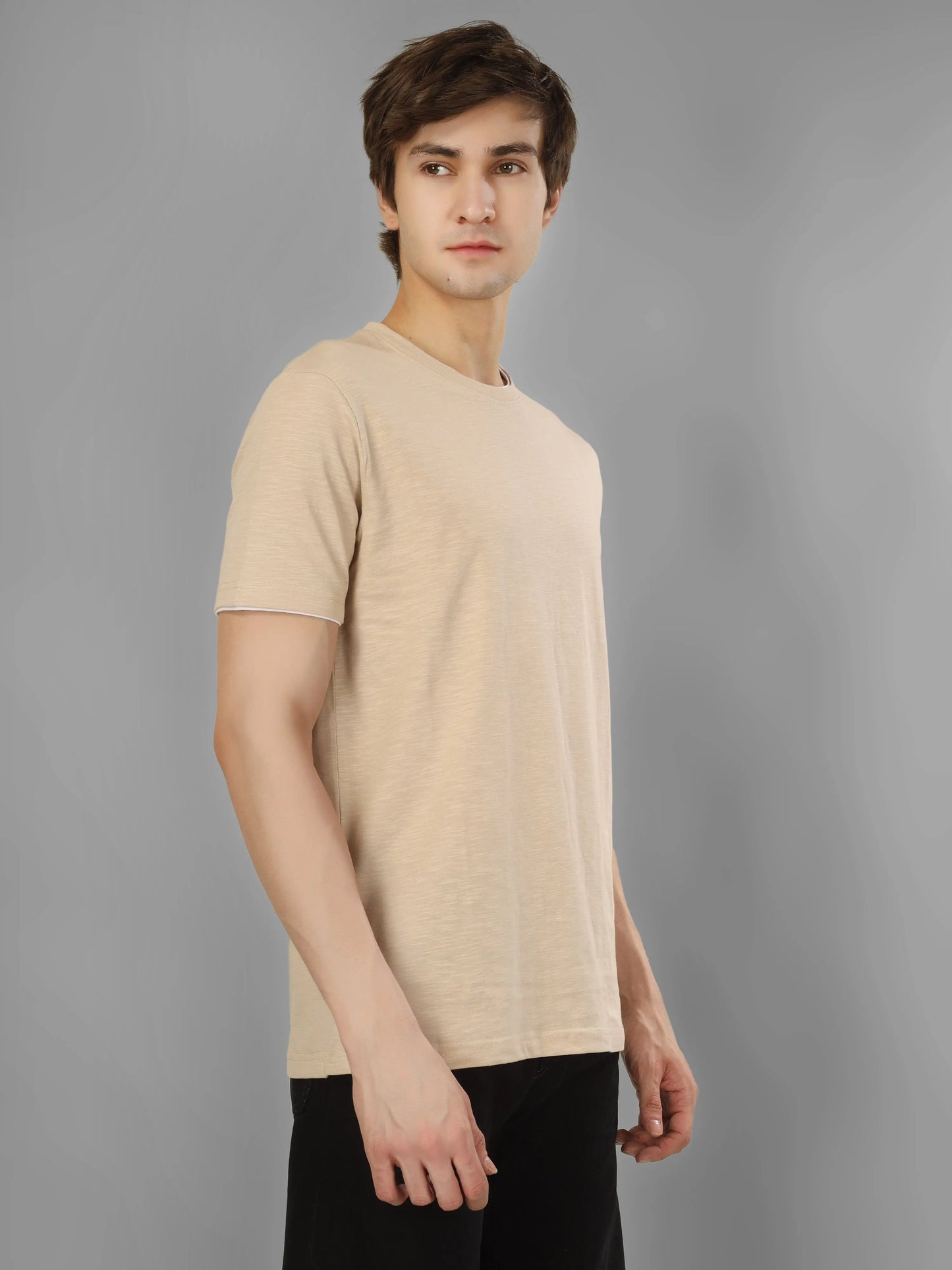 HIGH RISE - RSBO Earth-tone sand khaki tee My Store