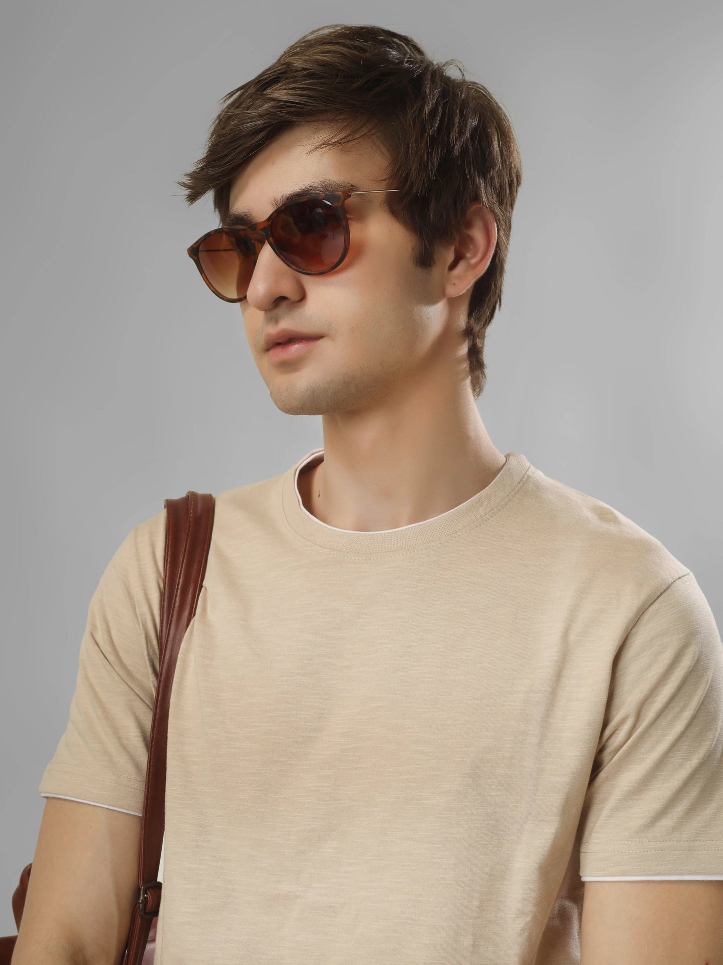 HIGH RISE - RSBO Earth-tone sand khaki tee My Store