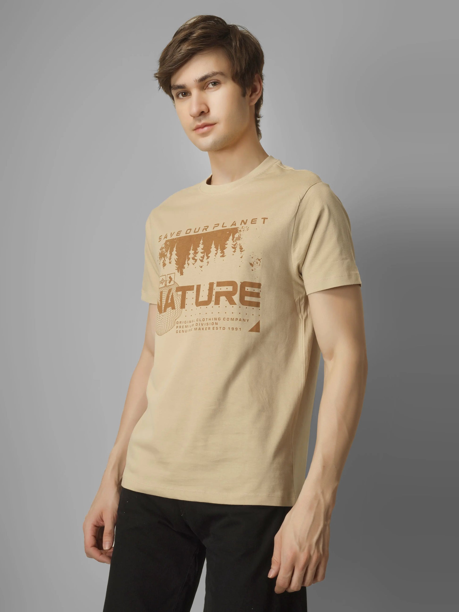 HIGH RISE - RSBO Nature Round Neck Printed T-shirt My Store