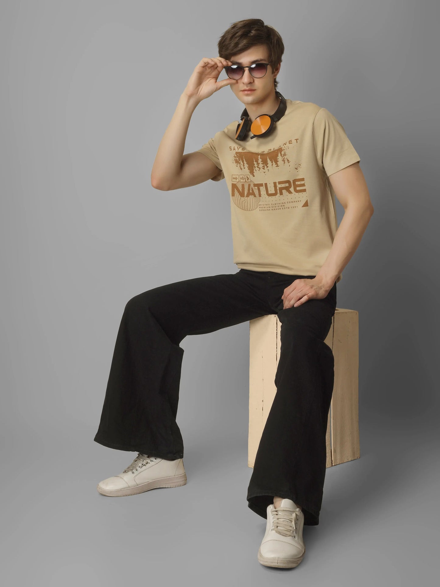 HIGH RISE - RSBO Nature Round Neck Printed T-shirt My Store