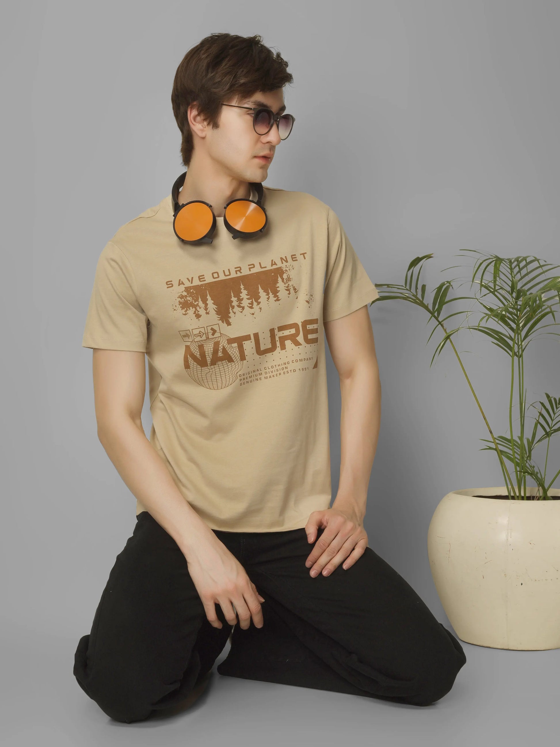 HIGH RISE - RSBO Nature Round Neck Printed T-shirt My Store