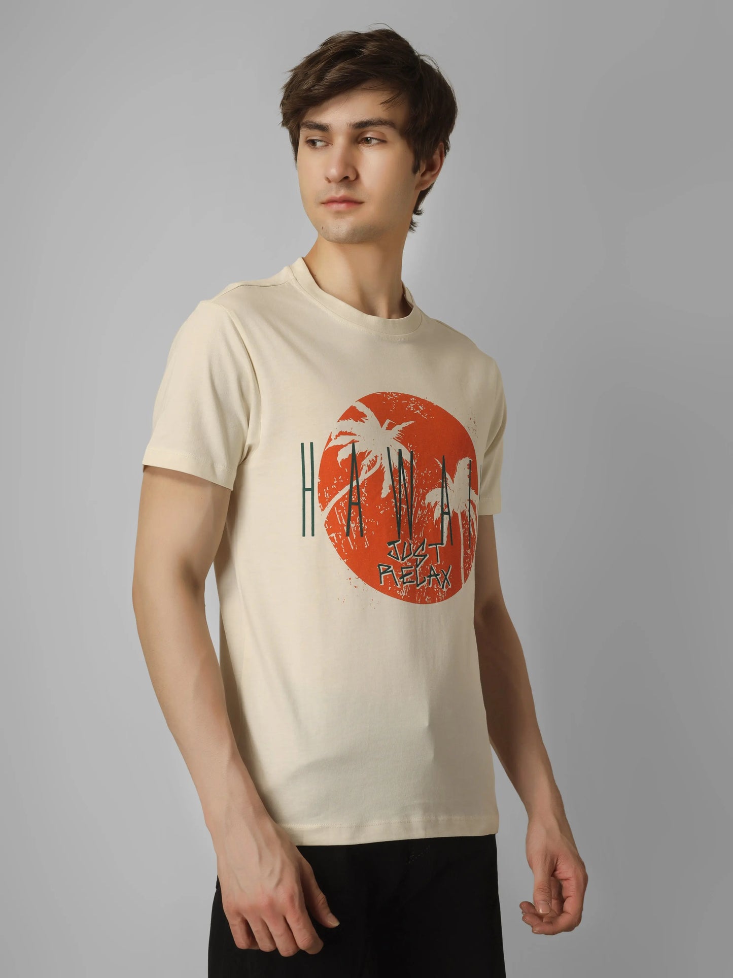 HIGH RISE - RSBO Hawaii Round Neck Printed T-shirt My Store