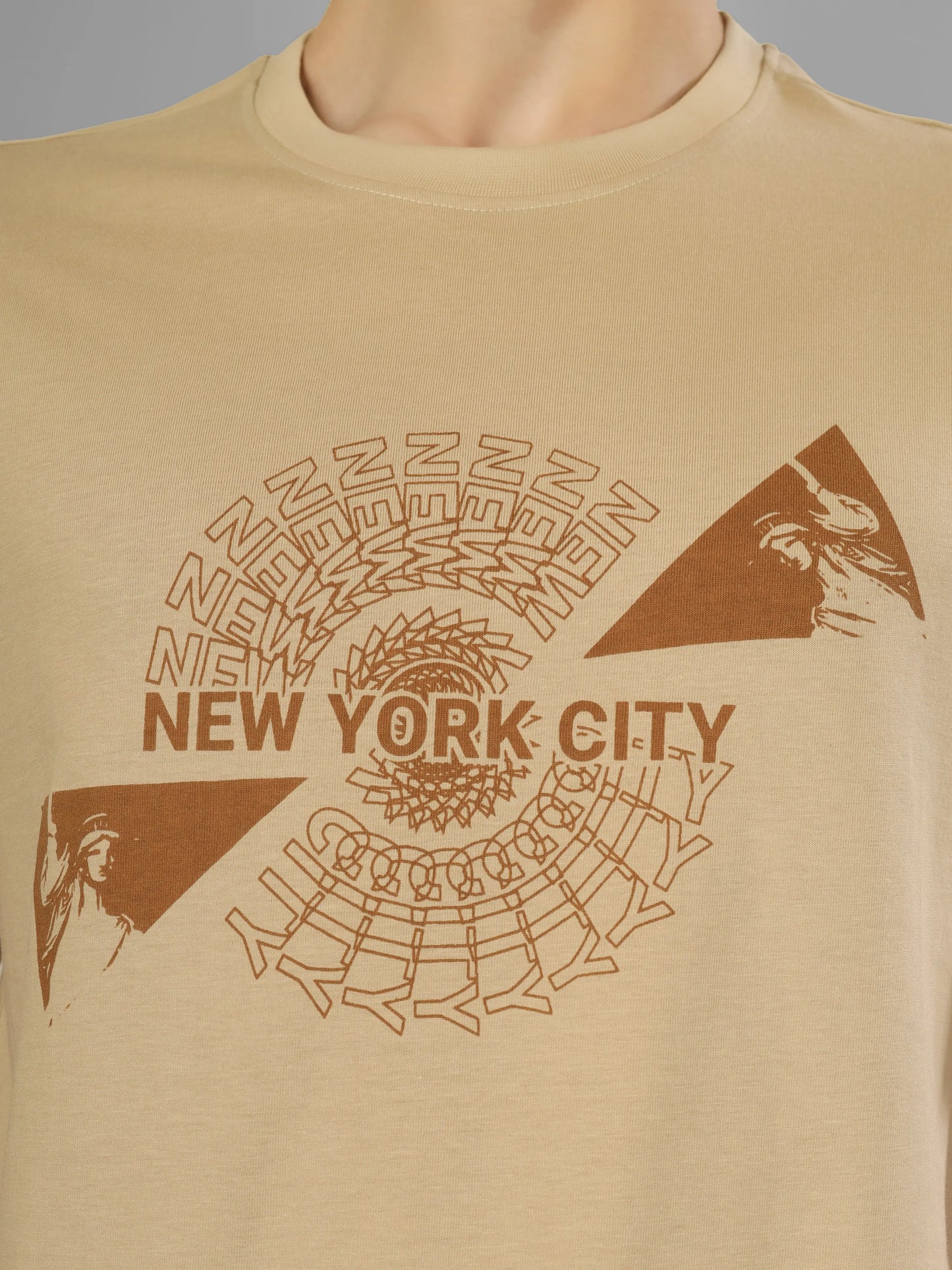 COMFY - New York City Round Neck Printed T-shirt My Store