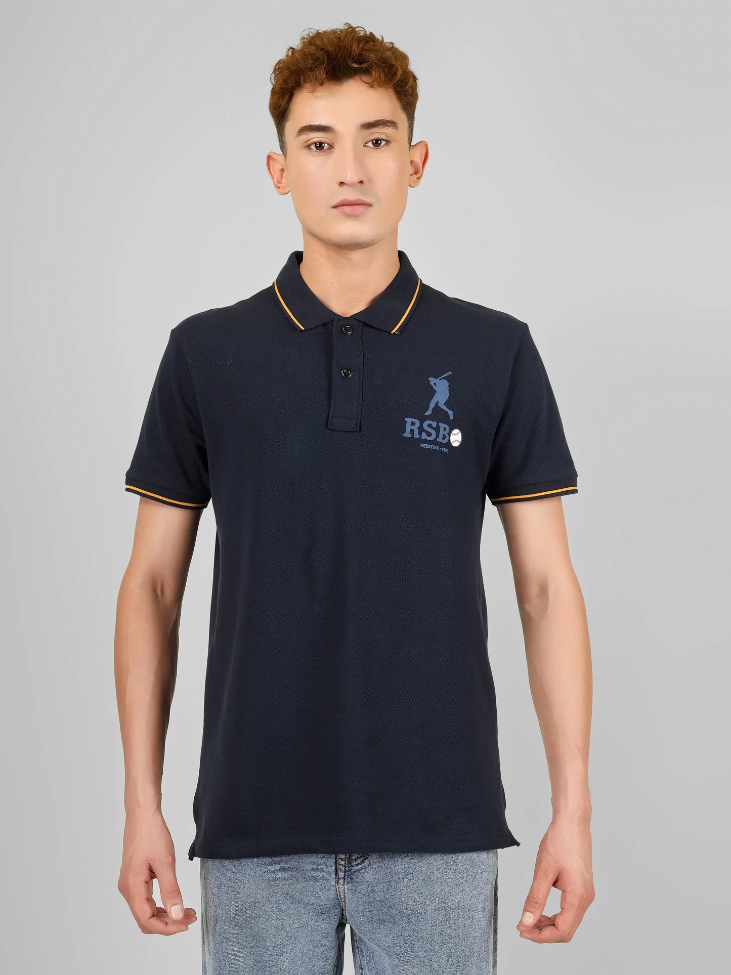 SPORTY- RSBO Embossed Brand Signature Line Polo My Store