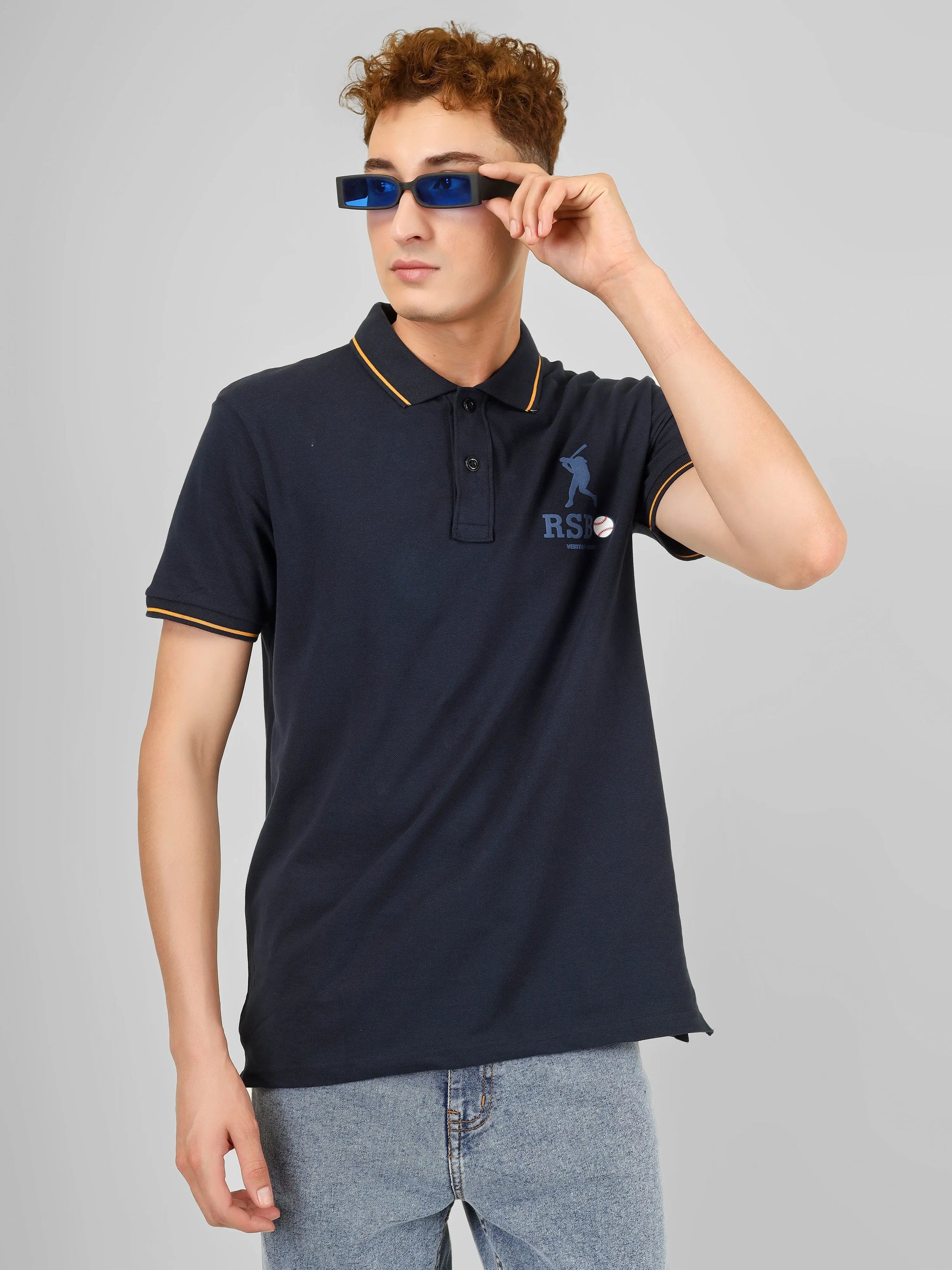 SPORTY - RSBO Embossed Brand Polo Tee My Store