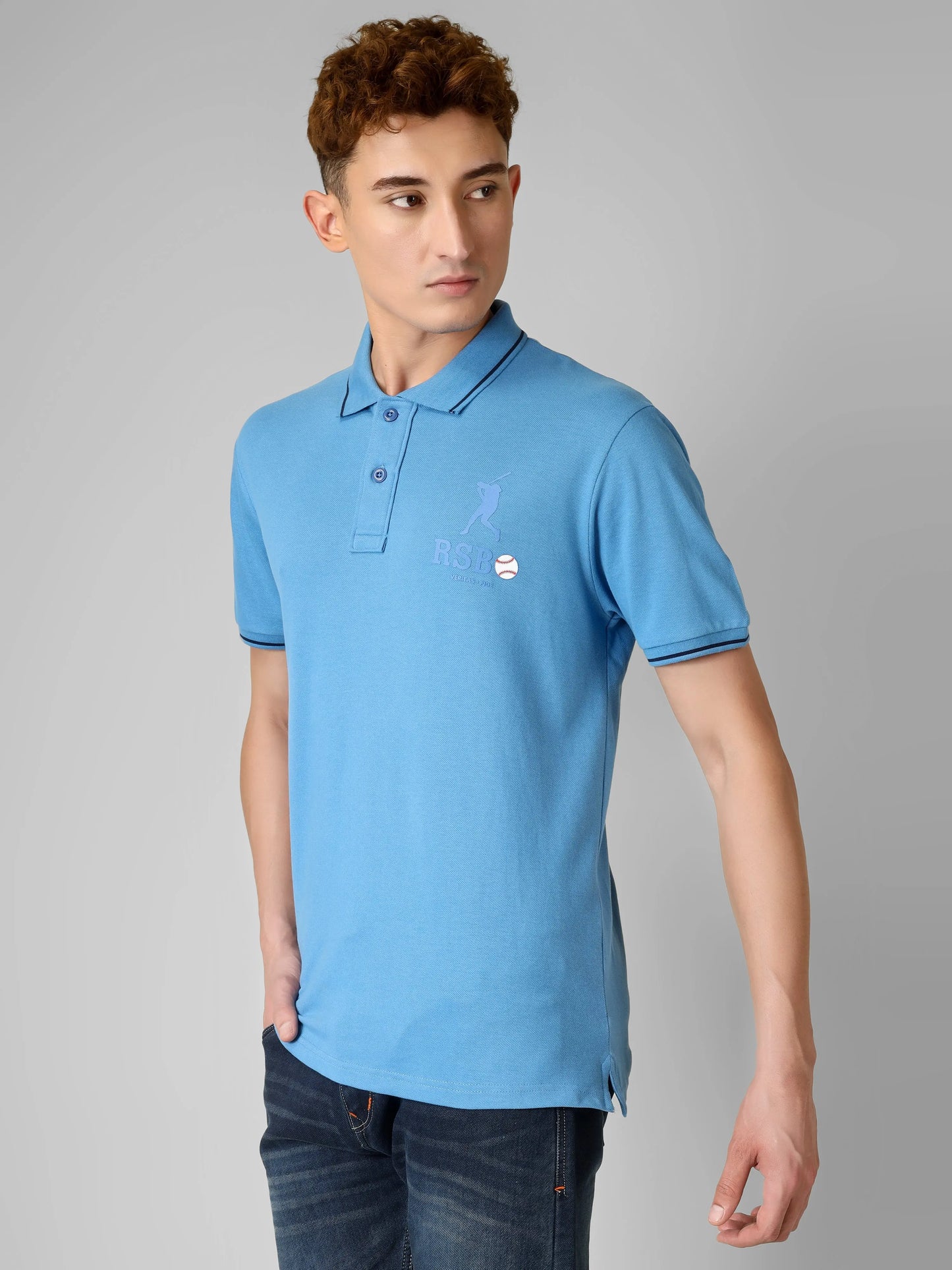 SPORTY- RSBO Embossed Brand Signature Line Polo My Store