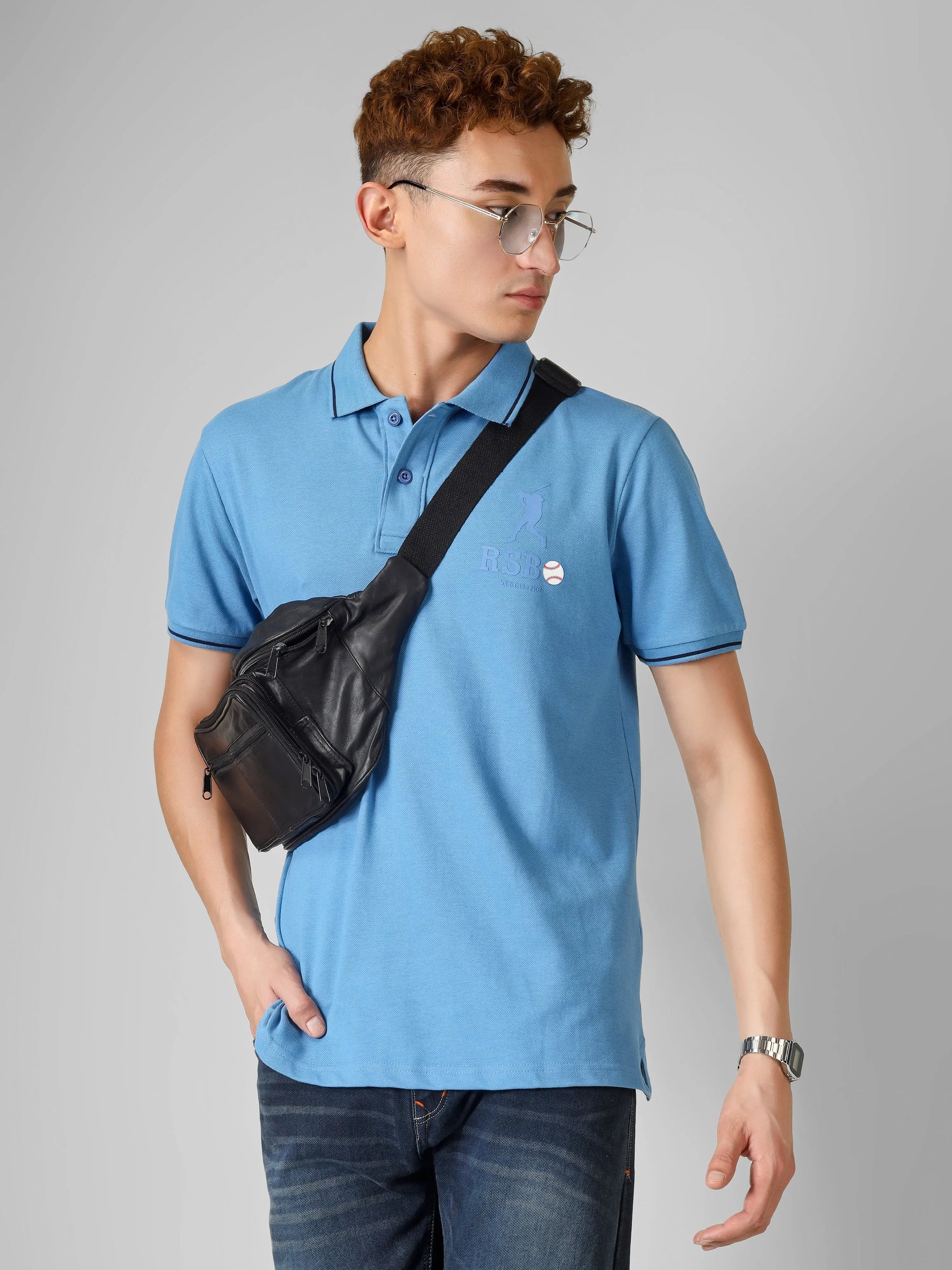 SPORTY - RSBO Embossed Brand Polo Tee My Store