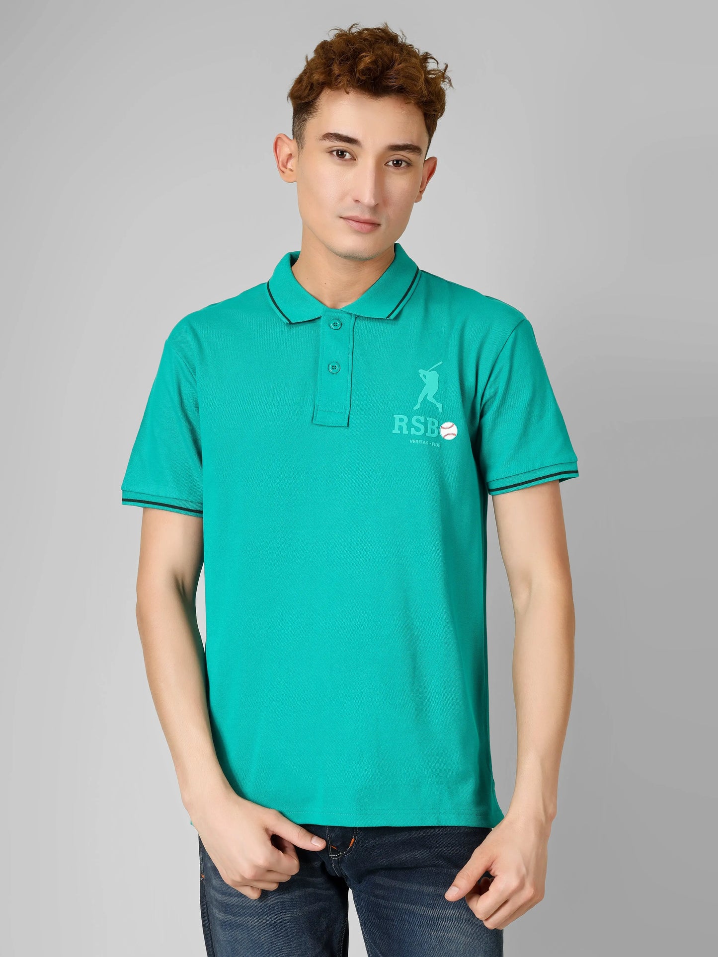 SPORTY- RSBO Embossed Brand Signature Line Polo My Store