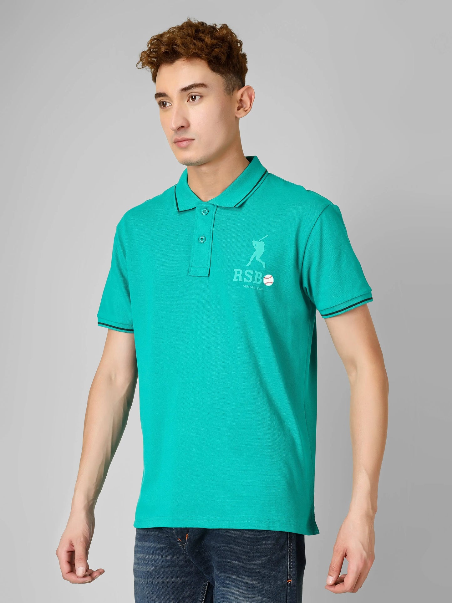 SPORTY- RSBO Embossed Brand Signature Line Polo My Store