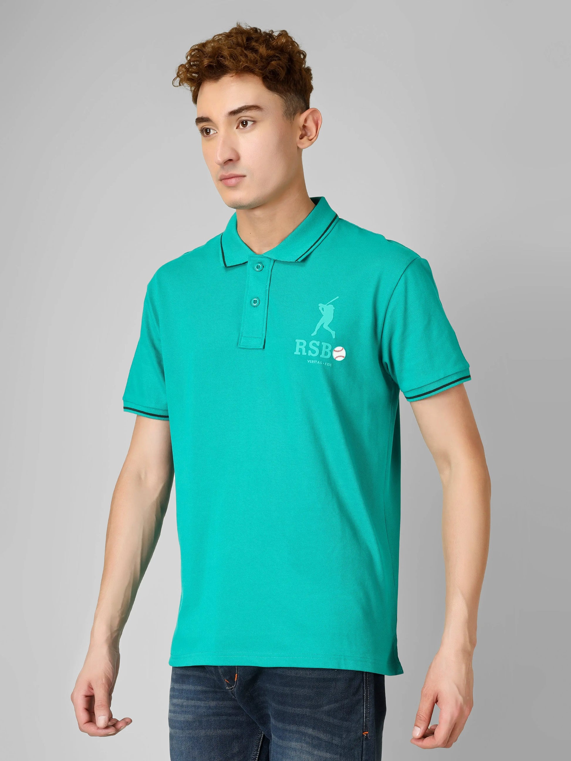 SPORTY - RSBO Embossed Brand Polo Tee My Store