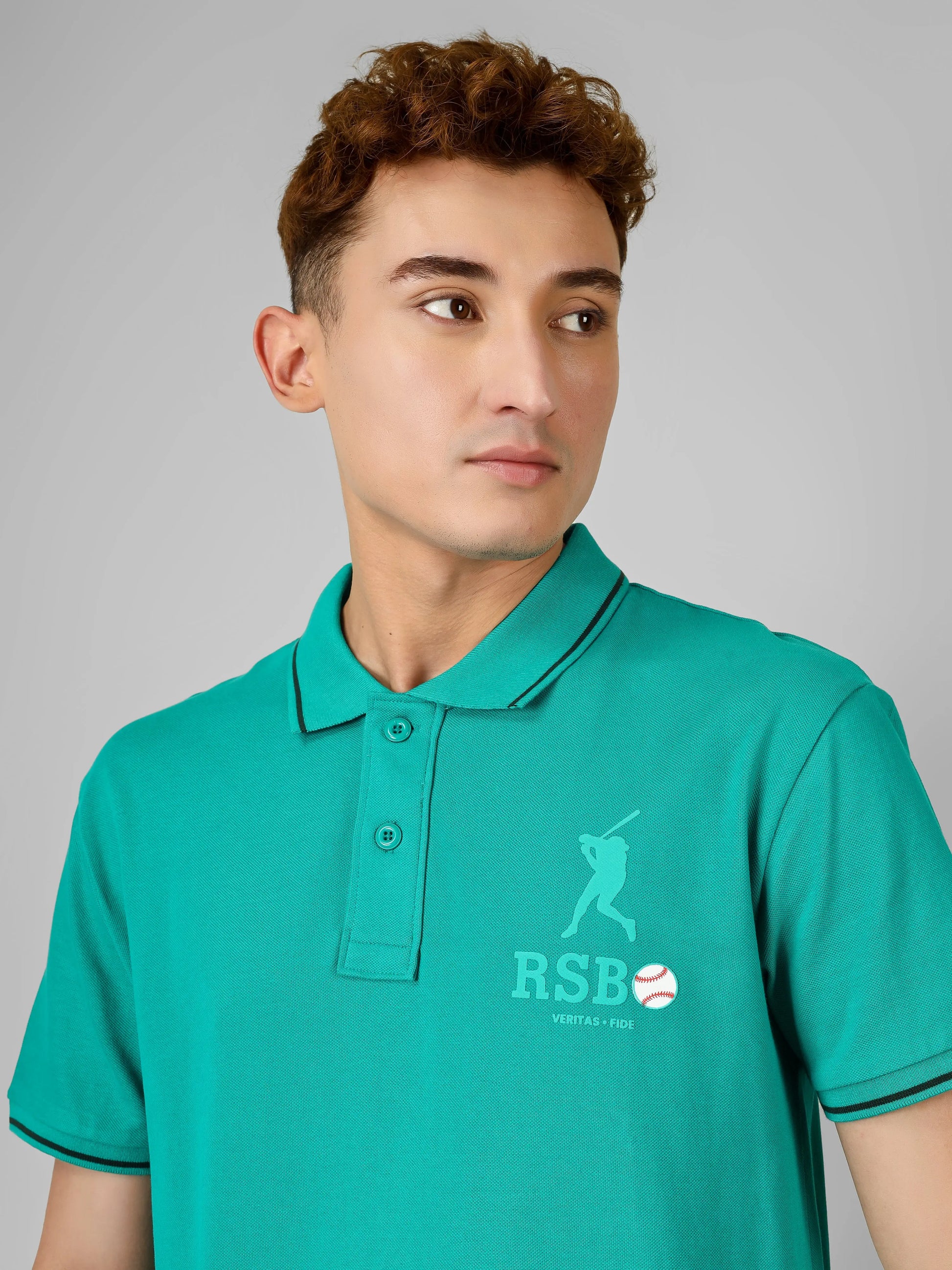 SPORTY- RSBO Embossed Brand Signature Line Polo My Store