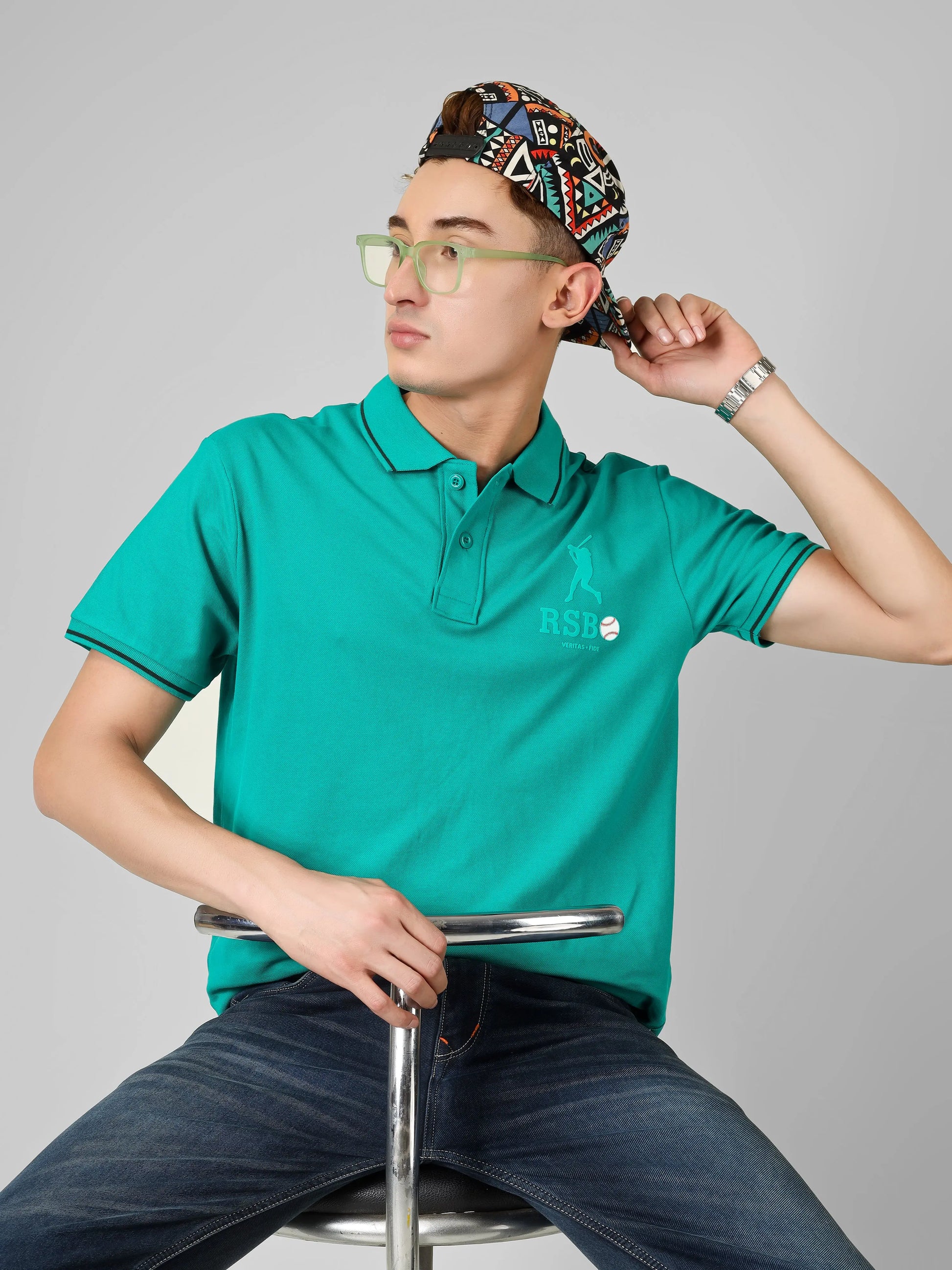 SPORTY - RSBO Embossed Brand Polo Tee My Store