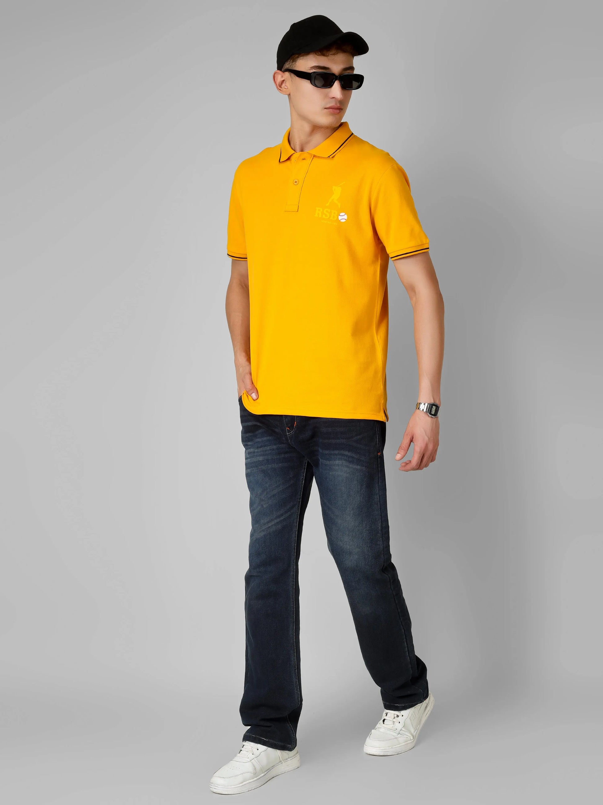 SPORTY - RSBO Embossed Brand Polo Tee My Store