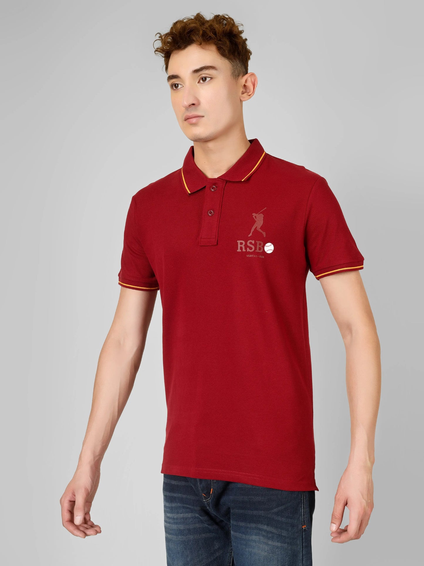 SPORTY- RSBO Embossed Brand Signature Line Polo My Store