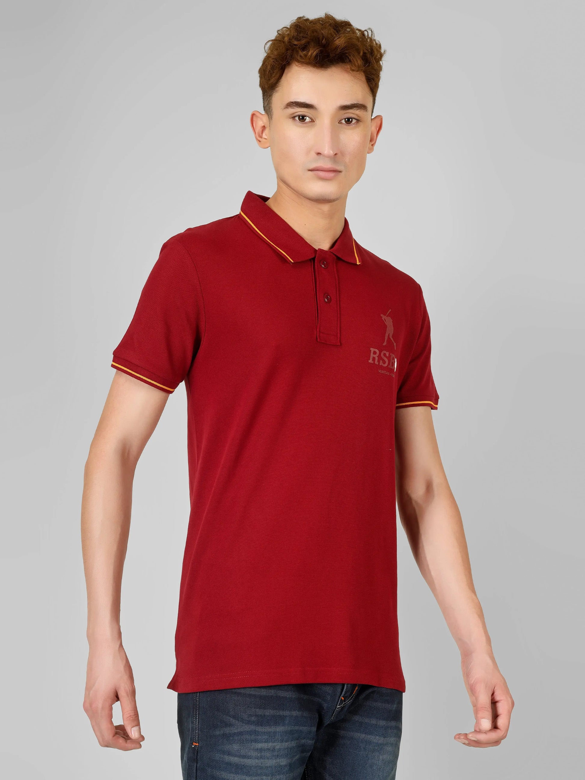 SPORTY- RSBO Embossed Brand Signature Line Polo My Store