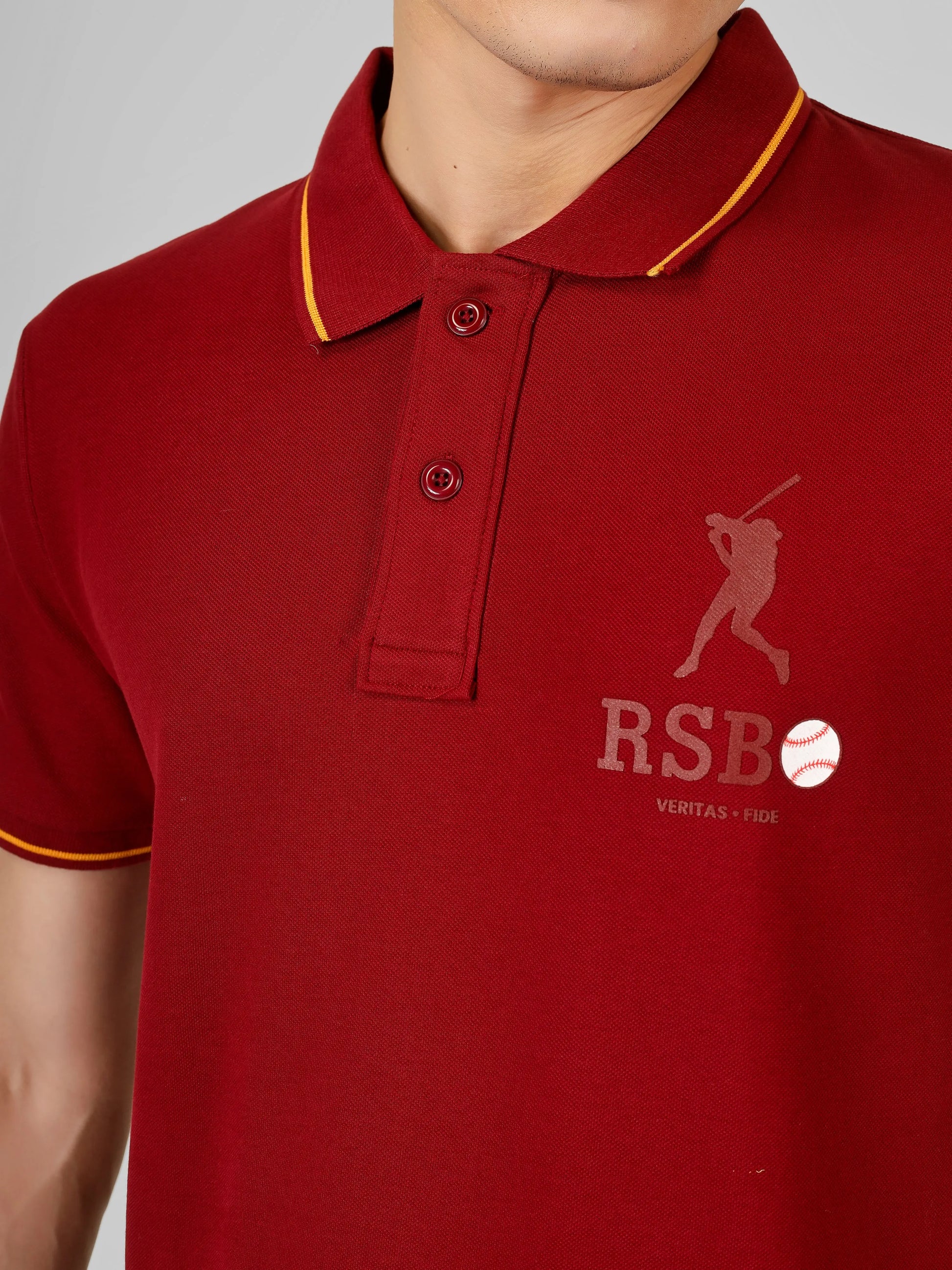 SPORTY- RSBO Embossed Brand Signature Line Polo My Store