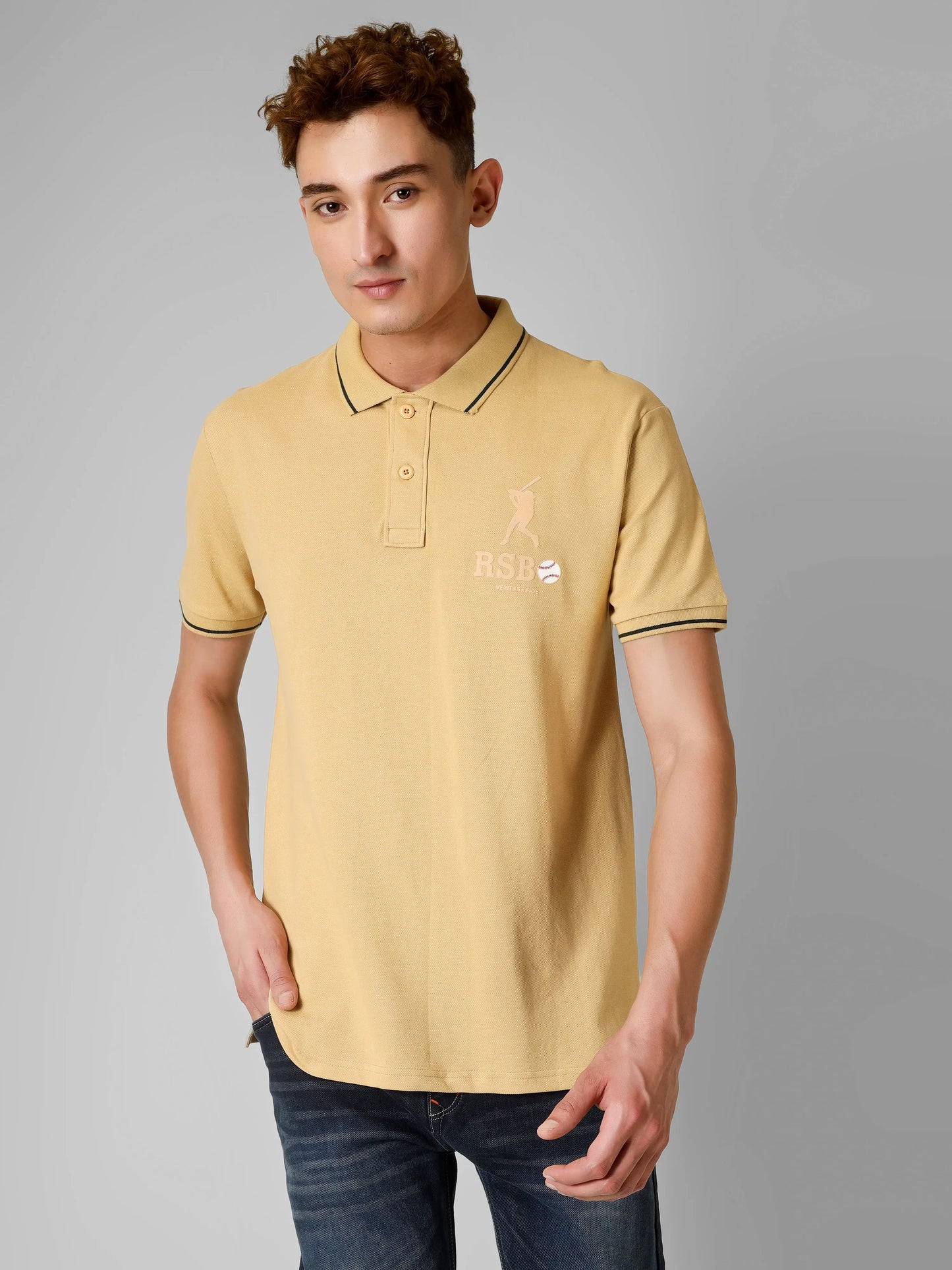 SPORTY- RSBO Embossed Brand Signature Line Polo My Store
