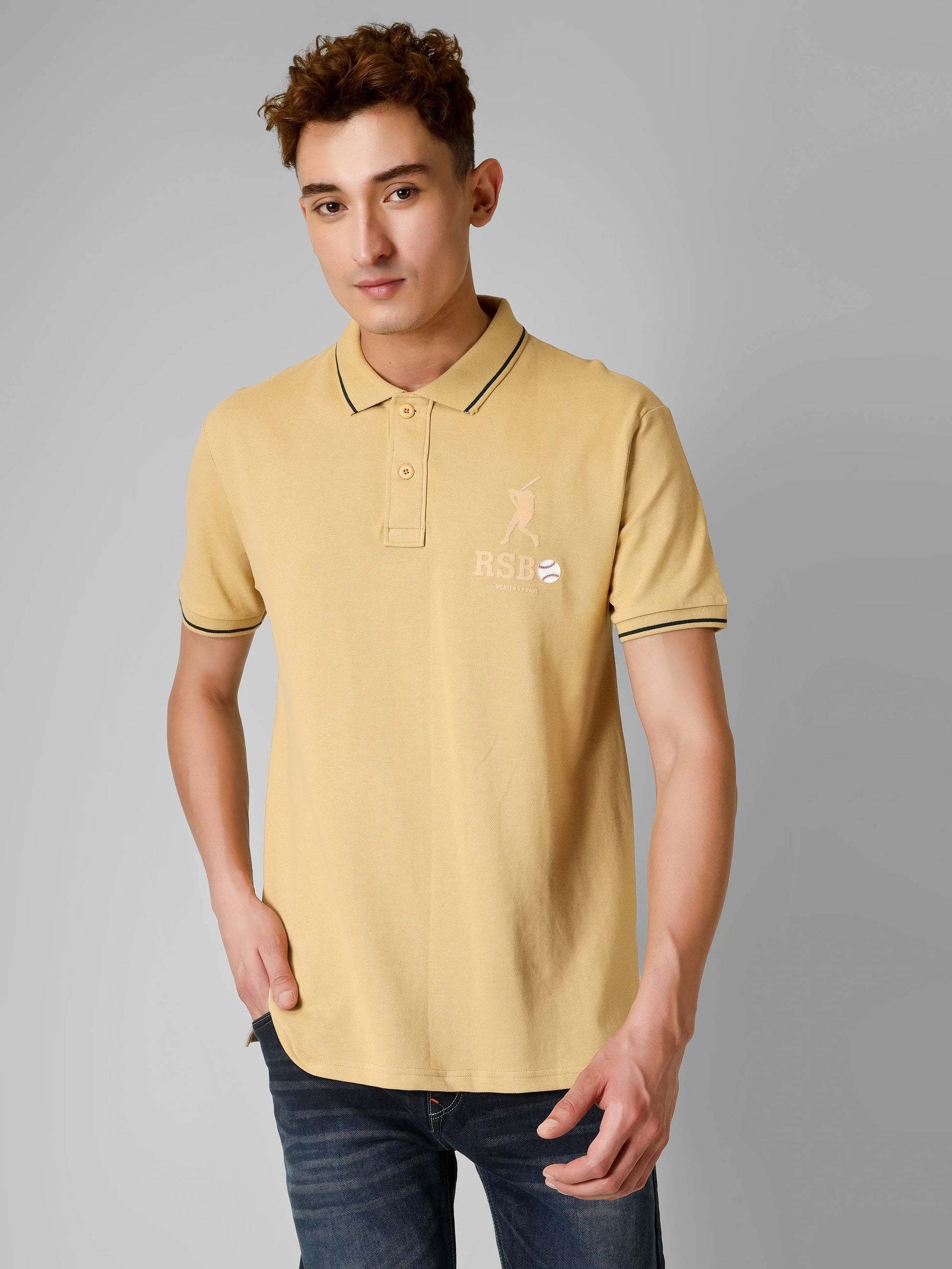 SPORTY- RSBO Embossed Brand Signature Line Polo My Store
