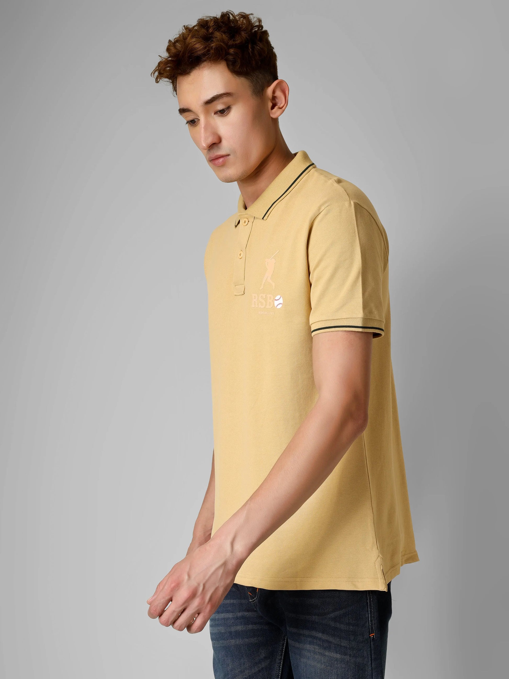 SPORTY - RSBO Embossed Brand Polo Tee My Store