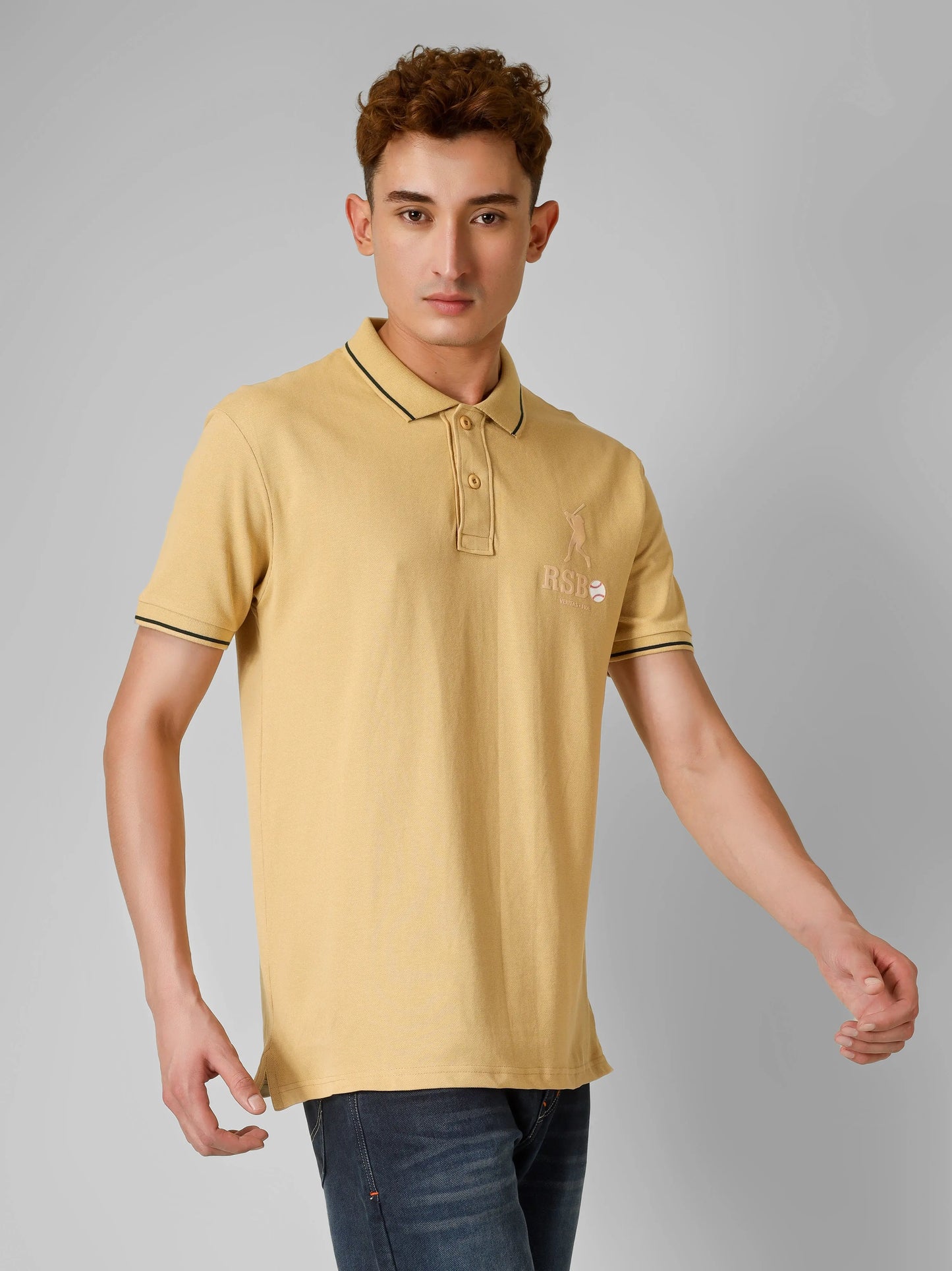 SPORTY - RSBO Embossed Brand Polo Tee My Store