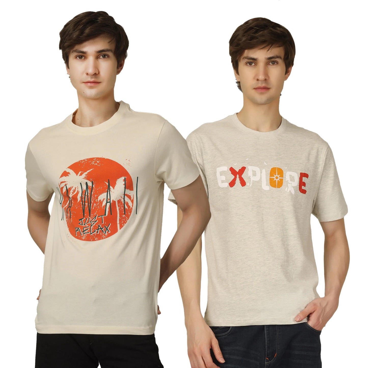 EXPLORE & RELAX T-Shirt Twin Combo